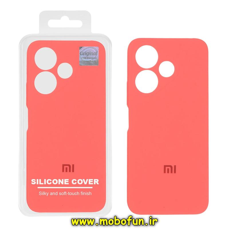 قاب گوشی Redmi 13 4G / Redmi 13 5G / Redmi 13X / Poco M6 4G شیائومی سیلیکونی اورجینال پاک کنی درجه یک زیربسته مرجانی کد 76146