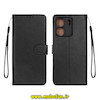 کیف گوشی Redmi 13C / Poco C65 شیائومی مگنتی طرح چرم کتابی محافظ لنزدار بنددار مشکی کد 76154