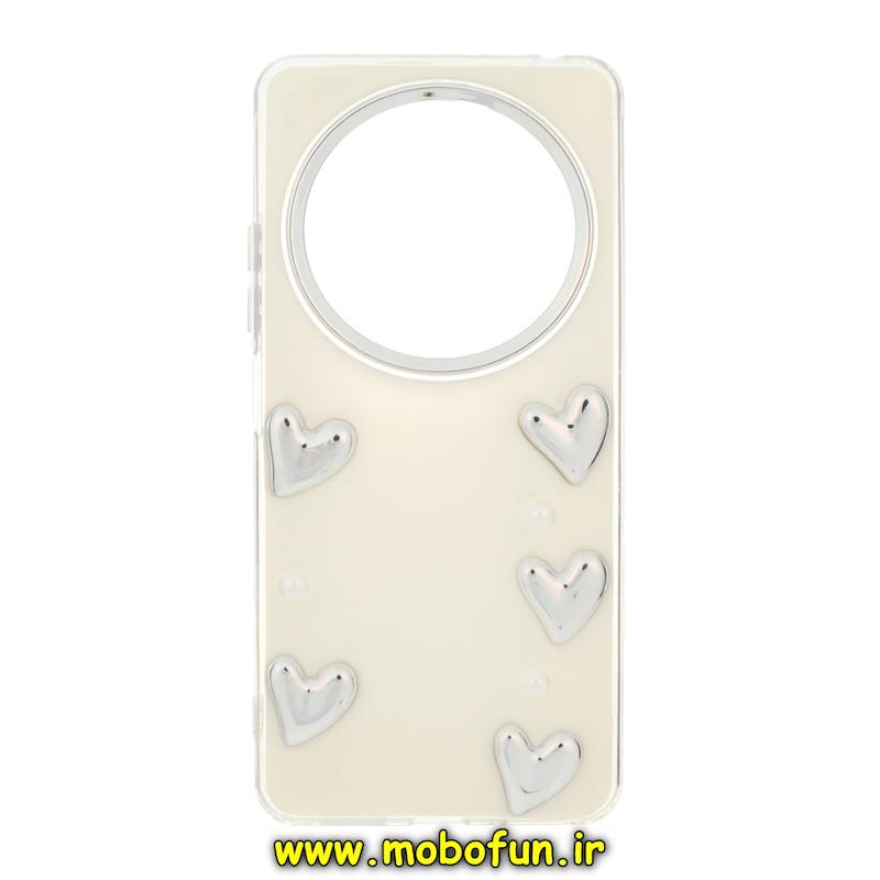 قاب گوشی Redmi 14C / Poco C75 / Redmi A4 شیائومی فانتزی برجسته رزینی Luxury Case لنز و دکمه کرومی کد 76186