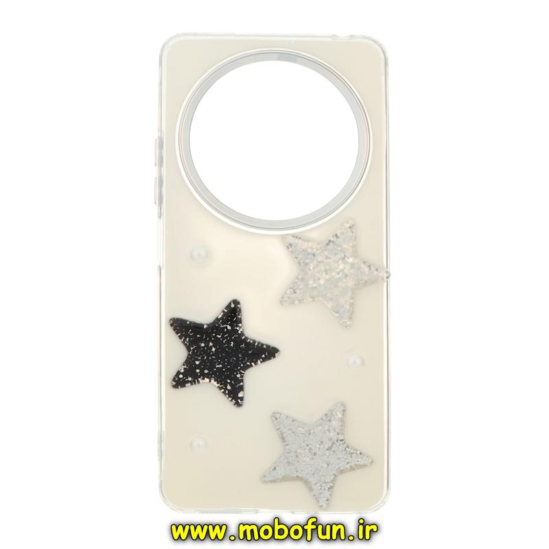 قاب گوشی Redmi 14C / Poco C75 / Redmi A4 شیائومی فانتزی برجسته رزینی Luxury Case لنز و دکمه کرومی کد 76187