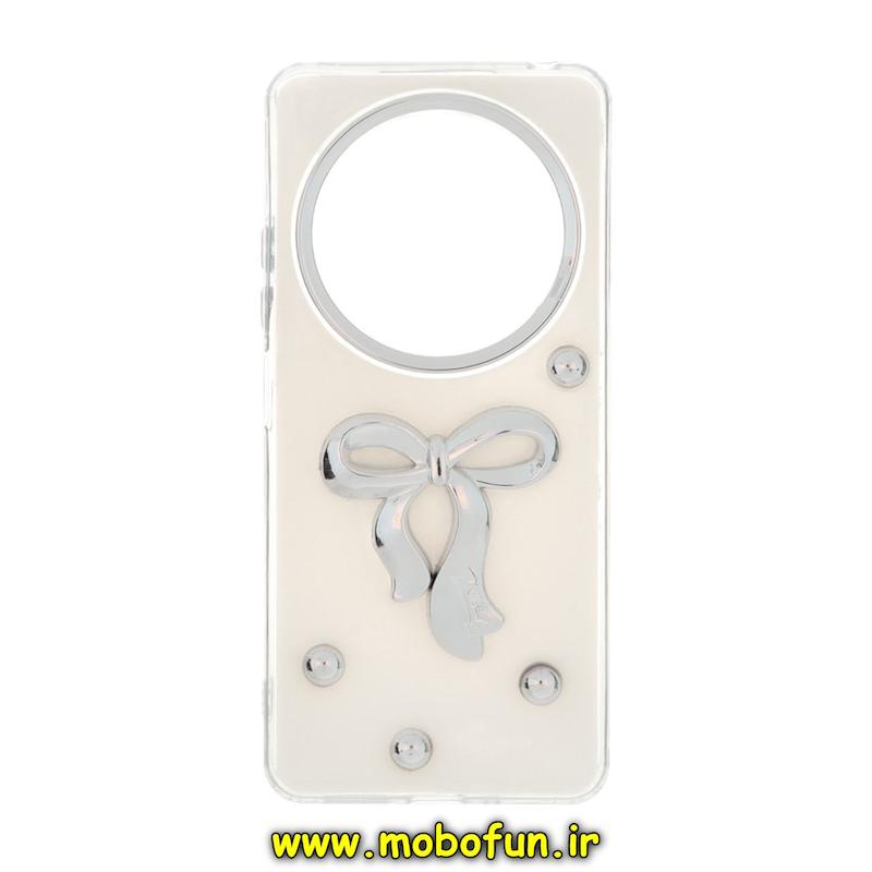 قاب گوشی Redmi 14C / Poco C75 / Redmi A4 شیائومی فانتزی برجسته رزینی Luxury Case لنز و دکمه کرومی کد 76190