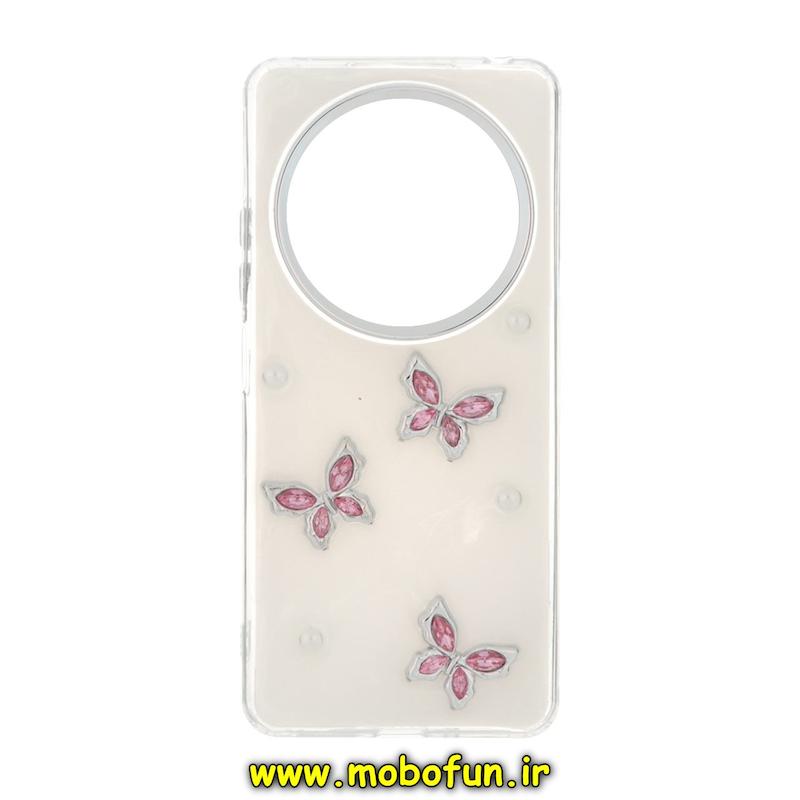 قاب گوشی Redmi 14C / Poco C75 / Redmi A4 شیائومی فانتزی برجسته رزینی Luxury Case لنز و دکمه کرومی کد 76192