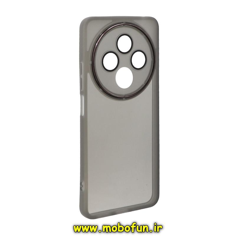 قاب گوشی Redmi 14C / Poco C75 / Redmi A4 شیائومی اورجینال متال کیس Metal طرح ژله ای شفاف محافظ لنز دار مشکی کد 76193