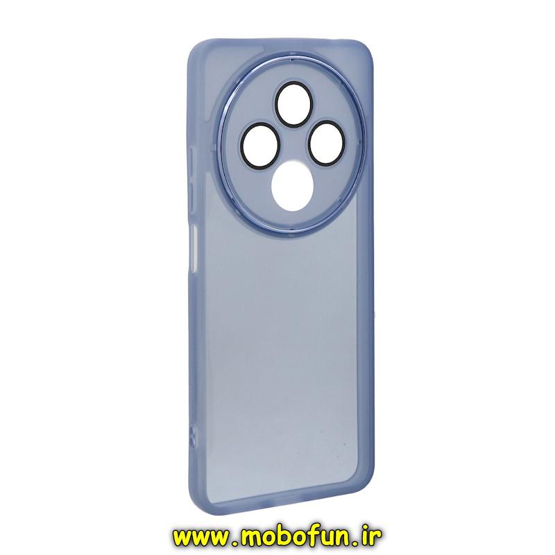 قاب گوشی Redmi 14C / Poco C75 / Redmi A4 شیائومی اورجینال متال کیس Metal طرح ژله ای شفاف محافظ لنز دار آبی کد 76194