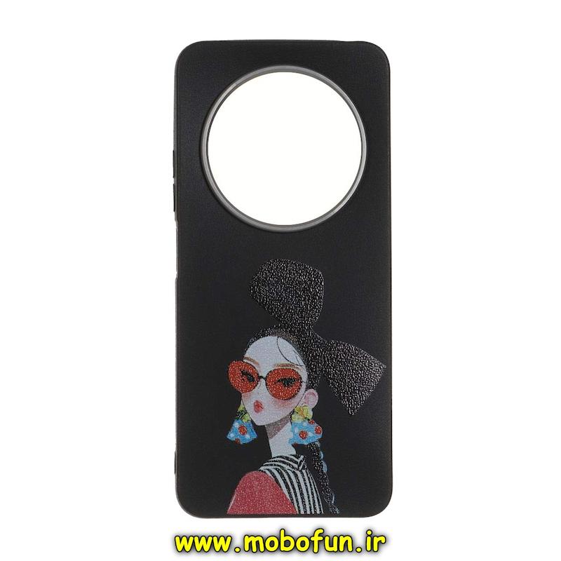قاب گوشی Redmi 14C / Poco C75 / Redmi A4 شیائومی لدر دیزاین SOFT Lether Design فانتزی سیلیکونی طرح دخترونه کد 76215