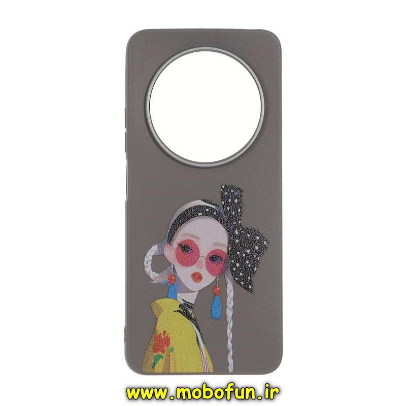 قاب گوشی Redmi 14C / Poco C75 / Redmi A4 شیائومی لدر دیزاین SOFT Lether Design فانتزی سیلیکونی طرح دخترونه کد 76217