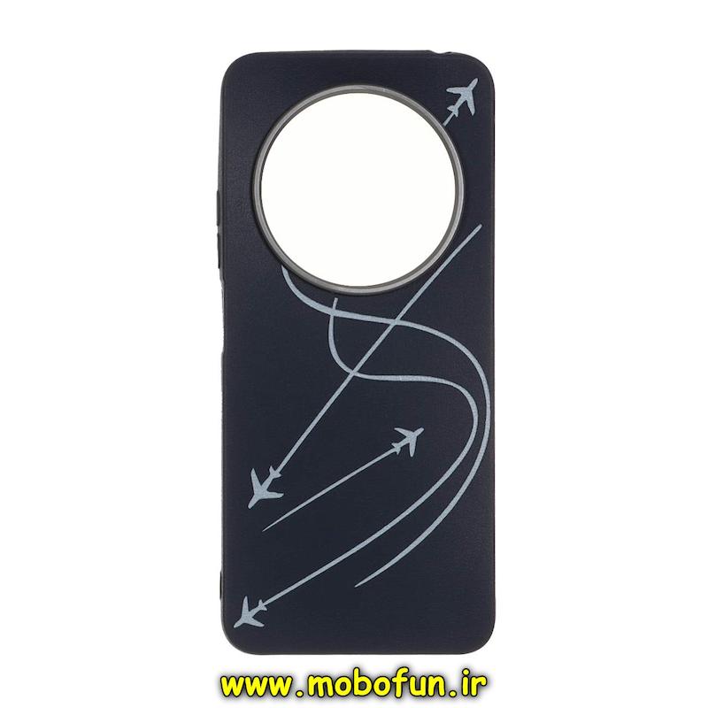 قاب گوشی Redmi 14C / Poco C75 / Redmi A4 شیائومی لدر دیزاین SOFT Lether Design فانتزی سیلیکونی طرح هواپیما کد 76220