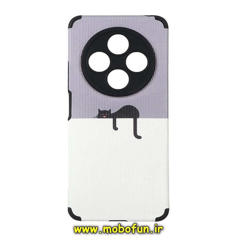 قاب گوشی Redmi 14C / Poco C75 / Redmi A4 شیائومی طرح کبریتی چرمی اورجینال Unique Case محافظ لنزدار کپسولی گربه کیوت کد 76234