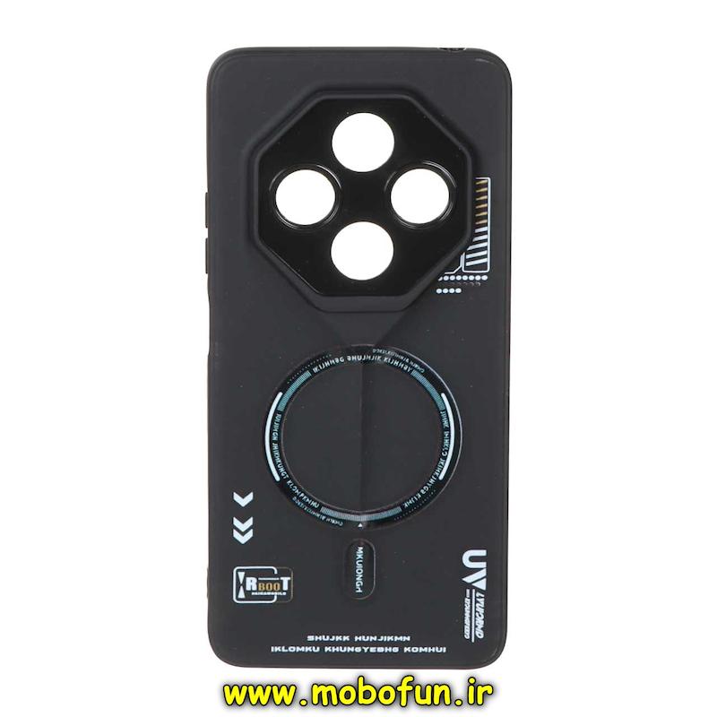 قاب گوشی Redmi 14C / Poco C75 / Redmi A4 شیائومی Porsche Design سیلیکونی ژله ای محافظ لنز دار فانتزی طرح مگ سیف مشکی کد 76242