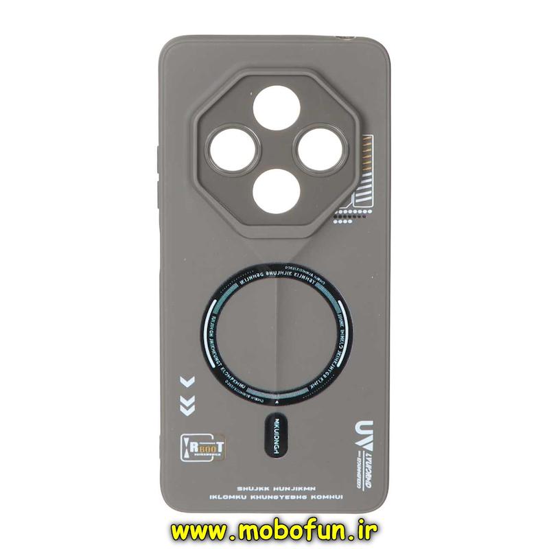 قاب گوشی Redmi 14C / Poco C75 / Redmi A4 شیائومی Porsche Design سیلیکونی ژله ای محافظ لنز دار فانتزی طرح مگ سیف خاکستری کد 76250