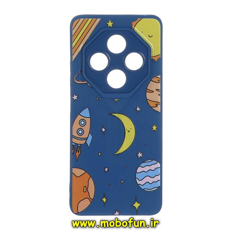 قاب گوشی Redmi 14C / Poco C75 / Redmi A4 شیائومی Porsche Design سیلیکونی ژله ای محافظ لنز دار فانتزی طرح کهکشان آبی کد 76269