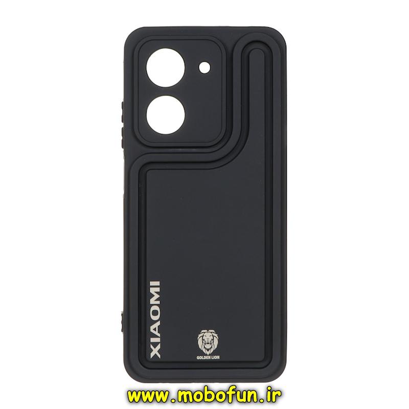 قاب گوشی Redmi A5 / Poco C71 شیائومی طرح سیلیکونی Solid ساده محافظ لنزدار مشکی کد 76315