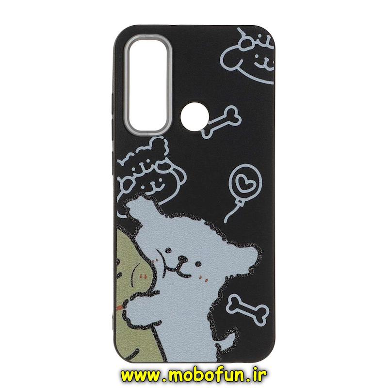 قاب گوشی Redmi Note 8 / Redmi Note 8 2021 شیائومی لدر دیزاین SOFT Lether Design فانتزی سیلیکونی طرح سگ پشمالو کد 76341