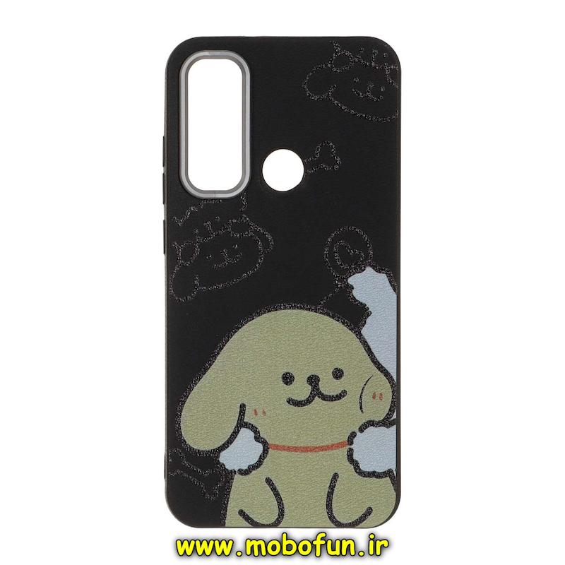 قاب گوشی Redmi Note 8 / Redmi Note 8 2021 شیائومی لدر دیزاین SOFT Lether Design فانتزی سیلیکونی طرح سگ پشمالو کد 76342