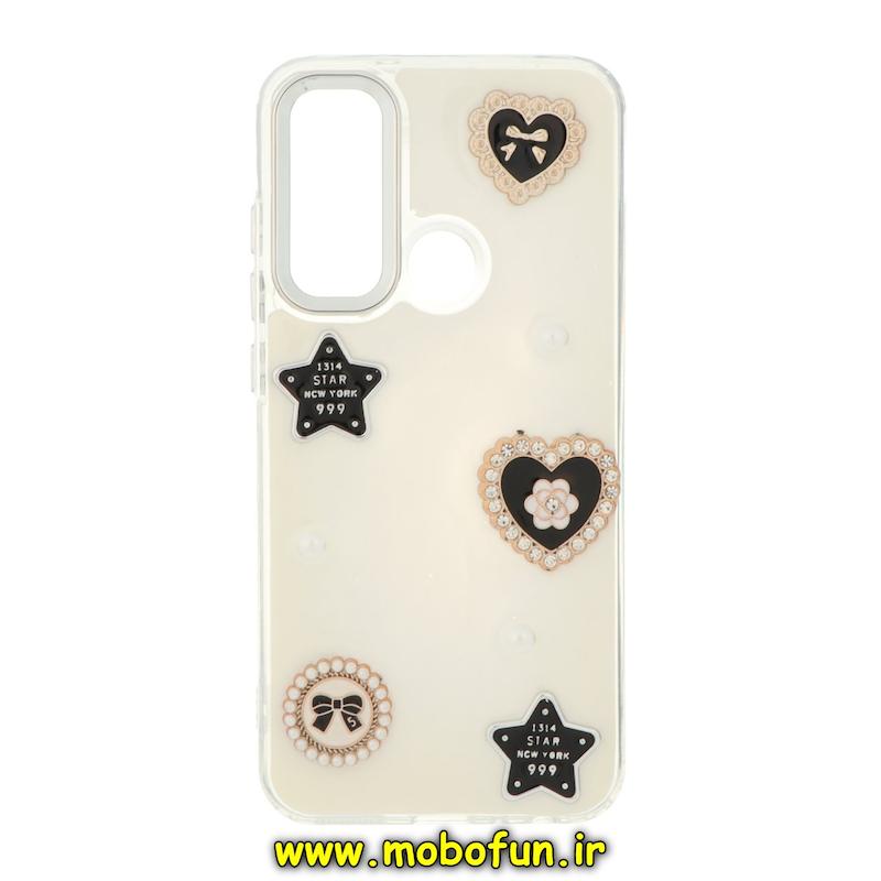 قاب گوشی Redmi Note 8 / Redmi Note 8 2021 شیائومی فانتزی برجسته رزینی Luxury Case لنز و دکمه کرومی کد 76358