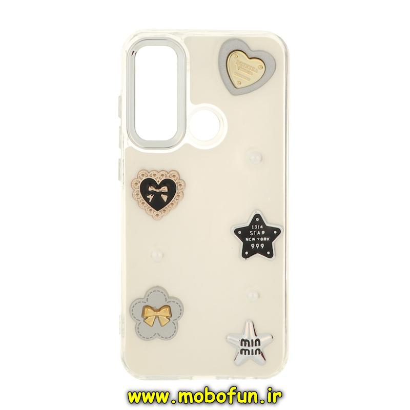 قاب گوشی Redmi Note 8 / Redmi Note 8 2021 شیائومی فانتزی برجسته رزینی Luxury Case لنز و دکمه کرومی کد 76360