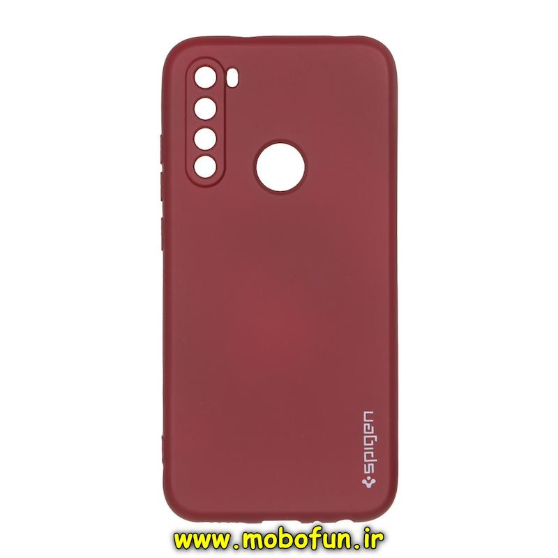 قاب گوشی Redmi Note 8 / Redmi Note 8 2021 شیائومی سیلیکونی ژله ای PC برند SPIGEN اسپیگن زرشکی کد 76367