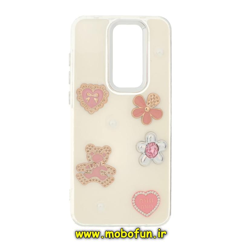 قاب گوشی Redmi Note 8 Pro شیائومی فانتزی برجسته رزینی Luxury Case لنز و دکمه کرومی کد 76378