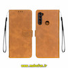 کیف گوشی Redmi Note 8T شیائومی مگنتی طرح چرم کتابی محافظ لنزدار بند چرمی عسلی کد 76390