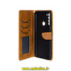 کیف گوشی Redmi Note 8T شیائومی مگنتی طرح چرم کتابی محافظ لنزدار بند چرمی عسلی کد 76390