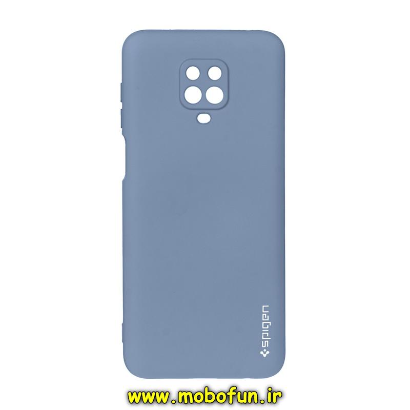 قاب گوشی Redmi Note 9S / Redmi Note 9 Pro شیائومی سیلیکونی ژله ای PC برند SPIGEN اسپیگن آبی فیلی کد 76405