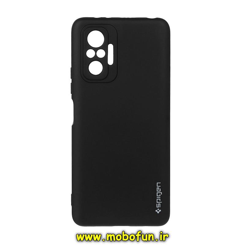 قاب گوشی Redmi Note 10 Pro 4G / Redmi Note 10 Pro Max شیائومی سیلیکونی ژله ای PC برند SPIGEN اسپیگن مشکی کد 76415