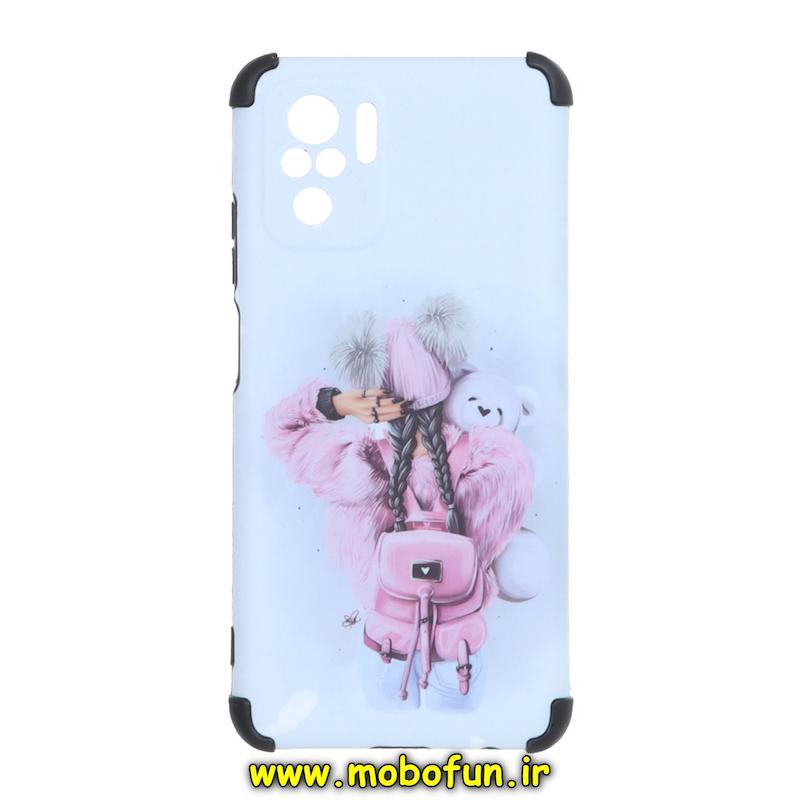 قاب گوشی Redmi Note 10 4G / Redmi Note 10s / Poco M5S شیائومی فانتزی هارد HARD ایربگ دار کپسولی محافظ لنز دار طرح دخترونه کد 76426