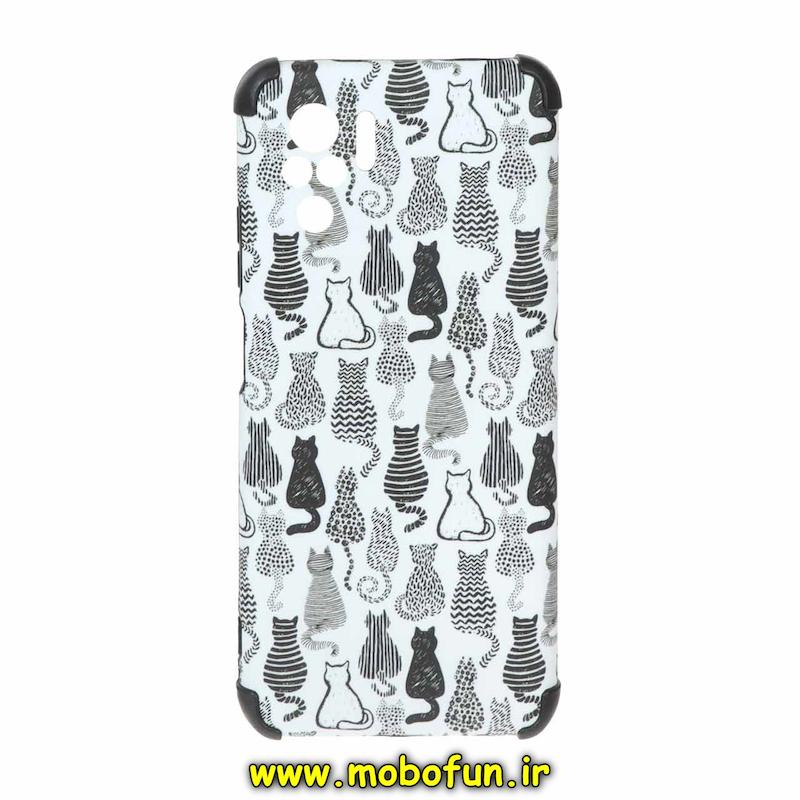 قاب گوشی Redmi Note 10 4G / Redmi Note 10s / Poco M5S شیائومی فانتزی هارد HARD ایربگ دار کپسولی محافظ لنز دار طرح گربه کیوت کد 76432