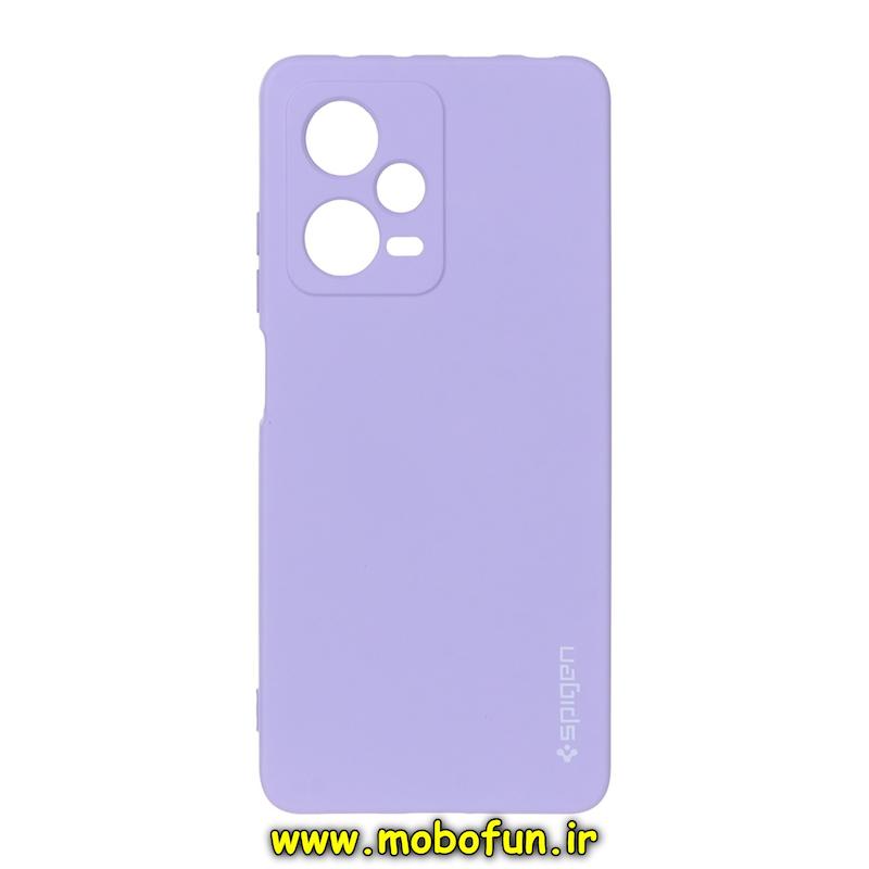 قاب گوشی Redmi Note 12 Pro Plus 5G / Redmi Note 12 Explorer شیائومی سیلیکونی ژله ای PC برند SPIGEN اسپیگن یاسی کد 76462