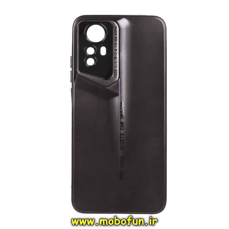 قاب گوشی Redmi Note 12S شیائومی سری Porsche Design پورش دیزاین LUXURY محافظ لنز دار مشکی کد 76473