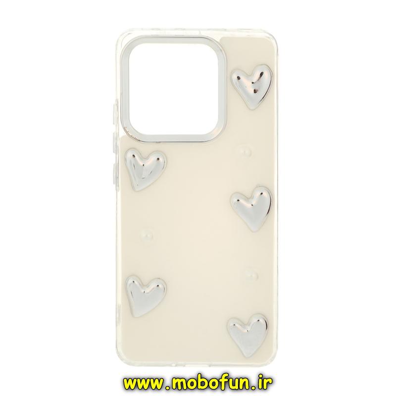 قاب گوشی Redmi Note 13 4G شیائومی فانتزی برجسته رزینی Luxury Case لنز و دکمه کرومی کد 76483