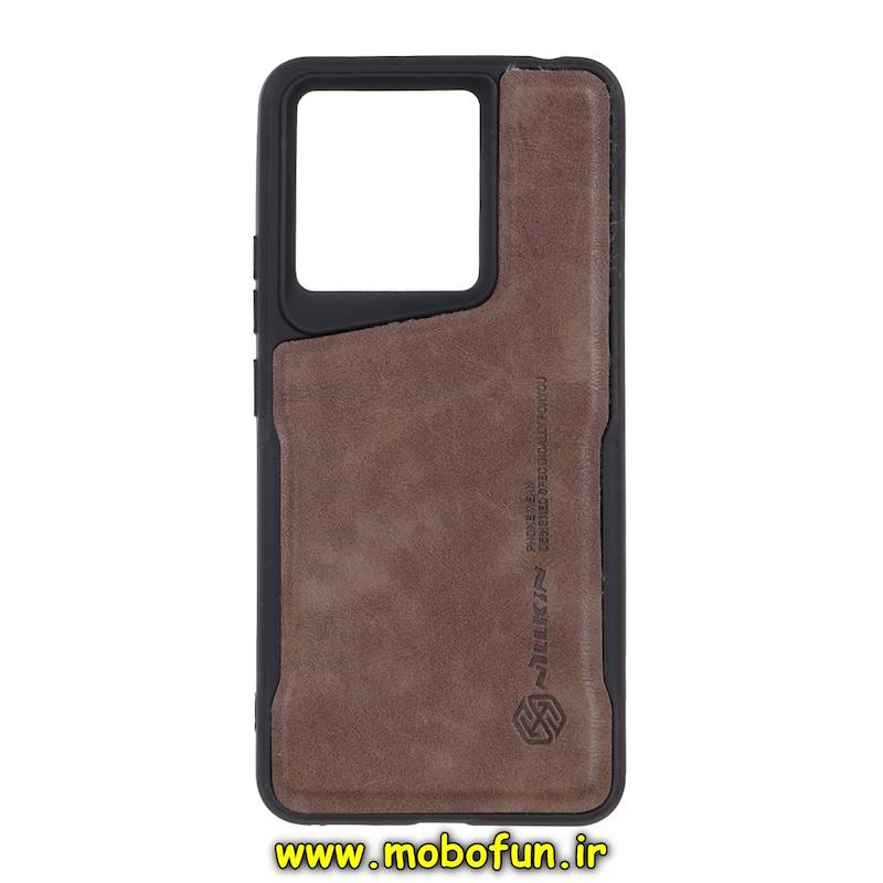 قاب گوشی Redmi Note 13 4G شیائومی چرمی نیوزون کلاسیک نیلکین Nillkin قهوه ای کد 76491