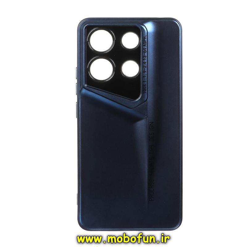 قاب گوشی Redmi Note 13 4G شیائومی سری Porsche Design پورش دیزاین LUXURY محافظ لنز دار سرمه ای کد 76498