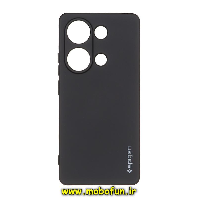 قاب گوشی Redmi Note 13 Pro 4G / Poco M6 Pro 4G / Redmi Note 14S شیائومی سیلیکونی ژله ای PC برند SPIGEN اسپیگن مشکی کد 76510