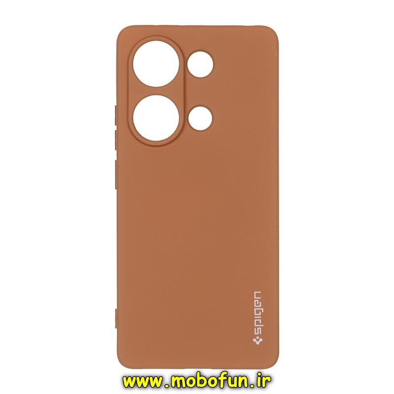 قاب گوشی Redmi Note 13 Pro 4G / Poco M6 Pro 4G / Redmi Note 14S شیائومی سیلیکونی ژله ای PC برند SPIGEN اسپیگن قهوه ای کد 76512