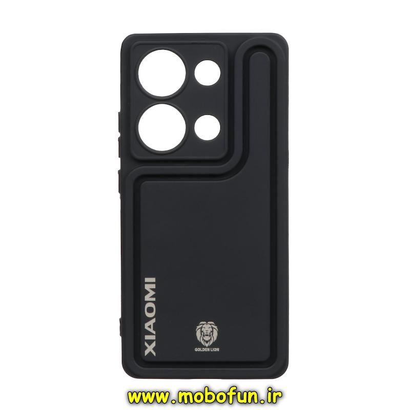 قاب گوشی Redmi Note 13 Pro 4G / Poco M6 Pro 4G / Redmi Note 14S شیائومی طرح سیلیکونی Solid ساده محافظ لنزدار مشکی کد 76537