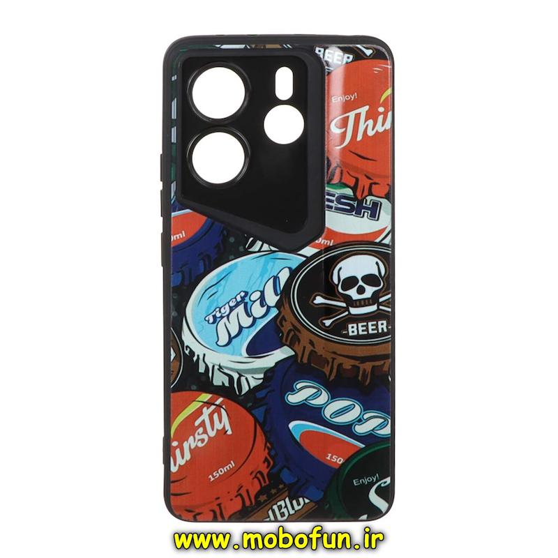 قاب گوشی Redmi Note 14 4G شیائومی Porsche Design سیلیکونی ژله ای محافظ لنز دار فانتزی طرح اسپرت مشکی کد 76643