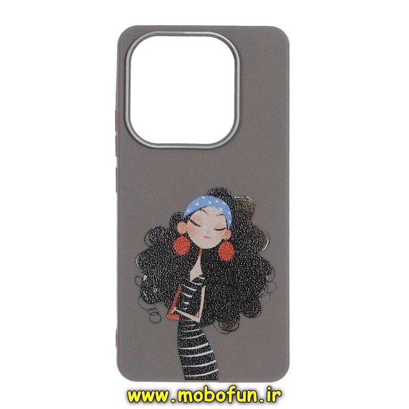 قاب گوشی Redmi Note 14 4G شیائومی لدر دیزاین SOFT Lether Design فانتزی سیلیکونی طرح دخترونه کد 76652