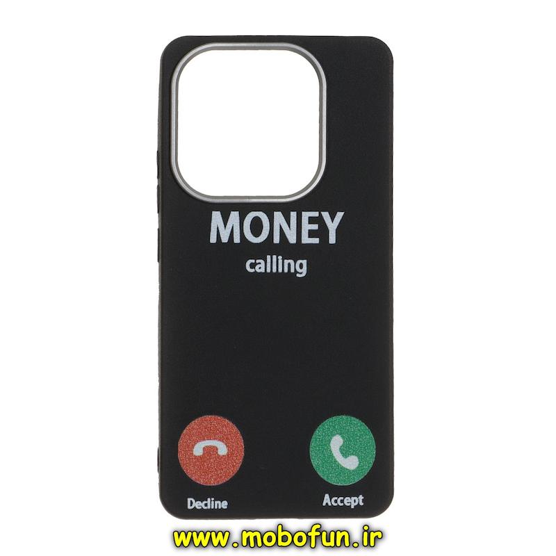 قاب گوشی Redmi Note 14 4G شیائومی لدر دیزاین SOFT Lether Design فانتزی سیلیکونی طرح MONEY کد 76656
