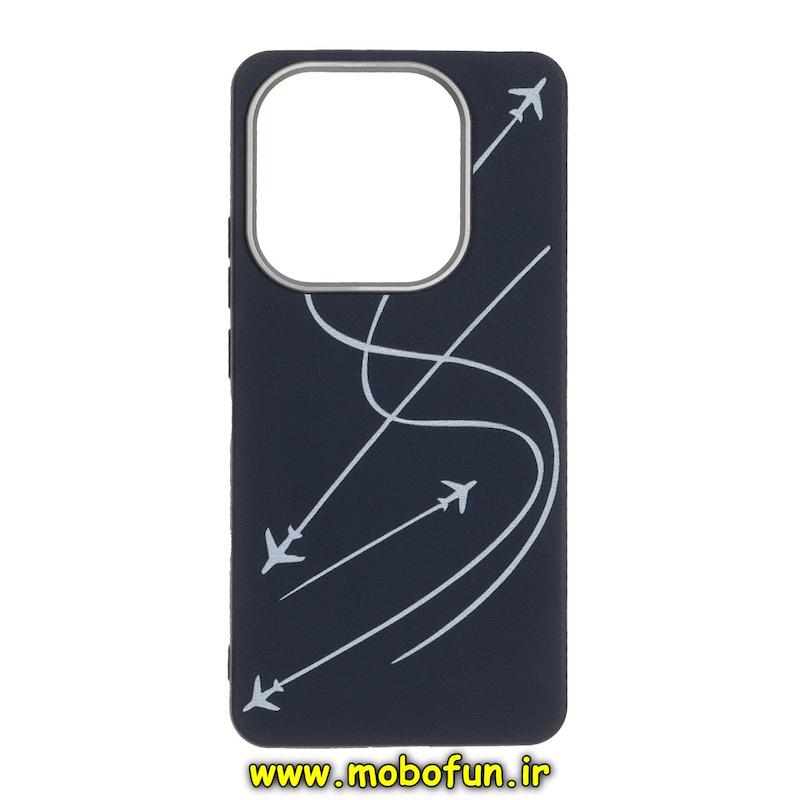 قاب گوشی Redmi Note 14 4G شیائومی لدر دیزاین SOFT Lether Design فانتزی سیلیکونی طرح هواپیما کد 76661