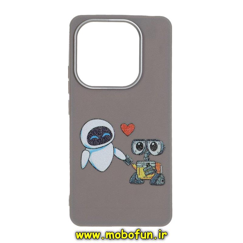 قاب گوشی Redmi Note 14 4G شیائومی لدر دیزاین SOFT Lether Design فانتزی سیلیکونی طرح ربات کد 76667