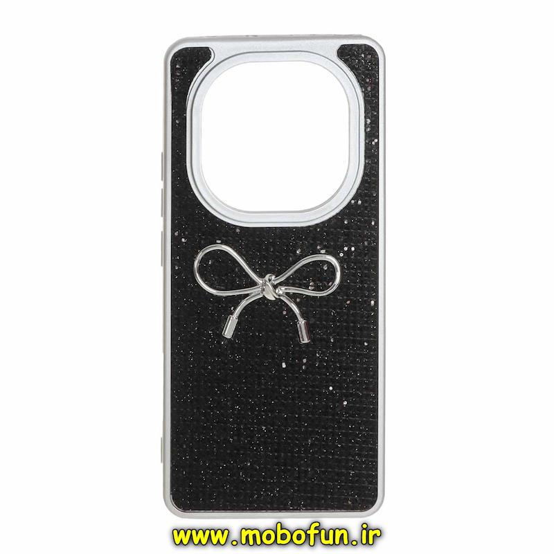 قاب گوشی Redmi Note 14 Pro 4G شیائومی Bling Diamond پاپیونی مشکی کد 76699
