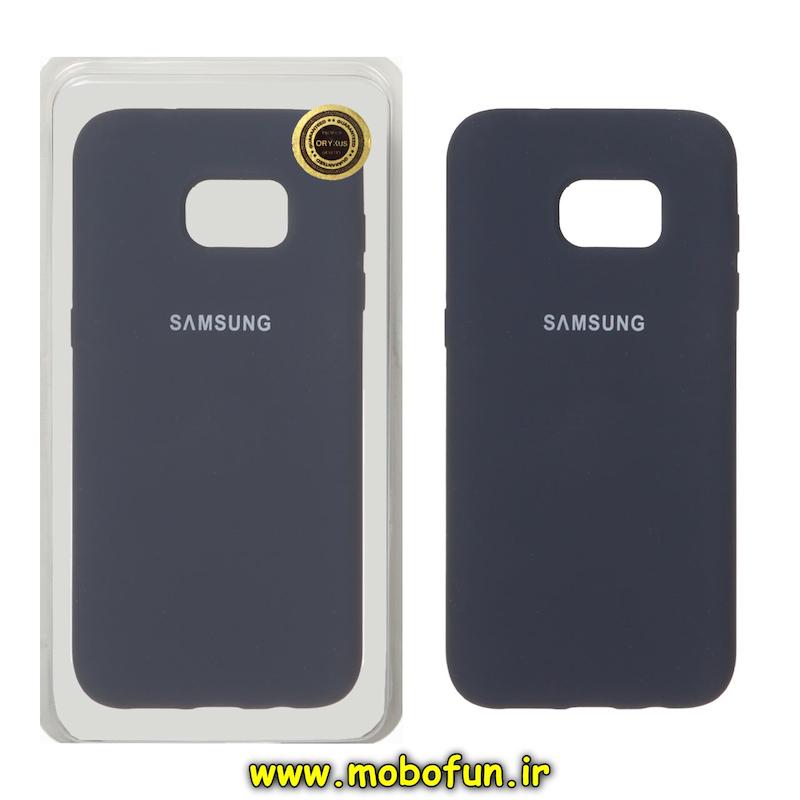 قاب گوشی Galaxy S7 Edge سامسونگ سیلیکونی اورجینال پاک کنی درجه یک زیربسته سرمه ای تیره کد 76774
