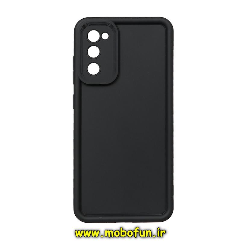 قاب گوشی Galaxy S20 FE سامسونگ طرح سیلیکونی Solid ساده محافظ لنزدار مشکی کد 76786