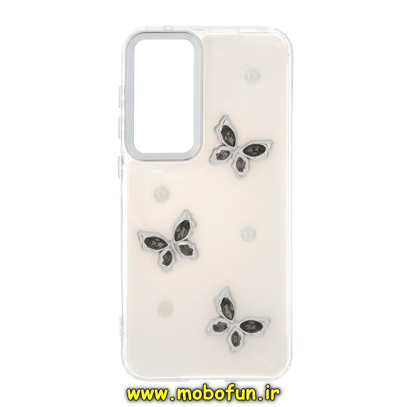 قاب گوشی Galaxy S23 FE سامسونگ فانتزی برجسته رزینی Luxury Case لنز و دکمه کرومی کد 76831