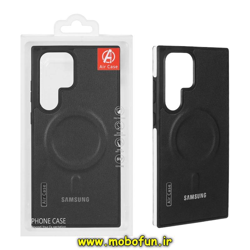 قاب گوشی Galaxy S23 Ultra سامسونگ چرمی اورجینال Air Case Magsafe مشکی کد 76839