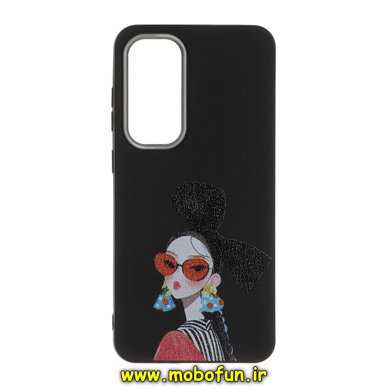 قاب گوشی Galaxy S24 FE سامسونگ لدر دیزاین SOFT Lether Design فانتزی سیلیکونی طرح دخترونه کد 76858