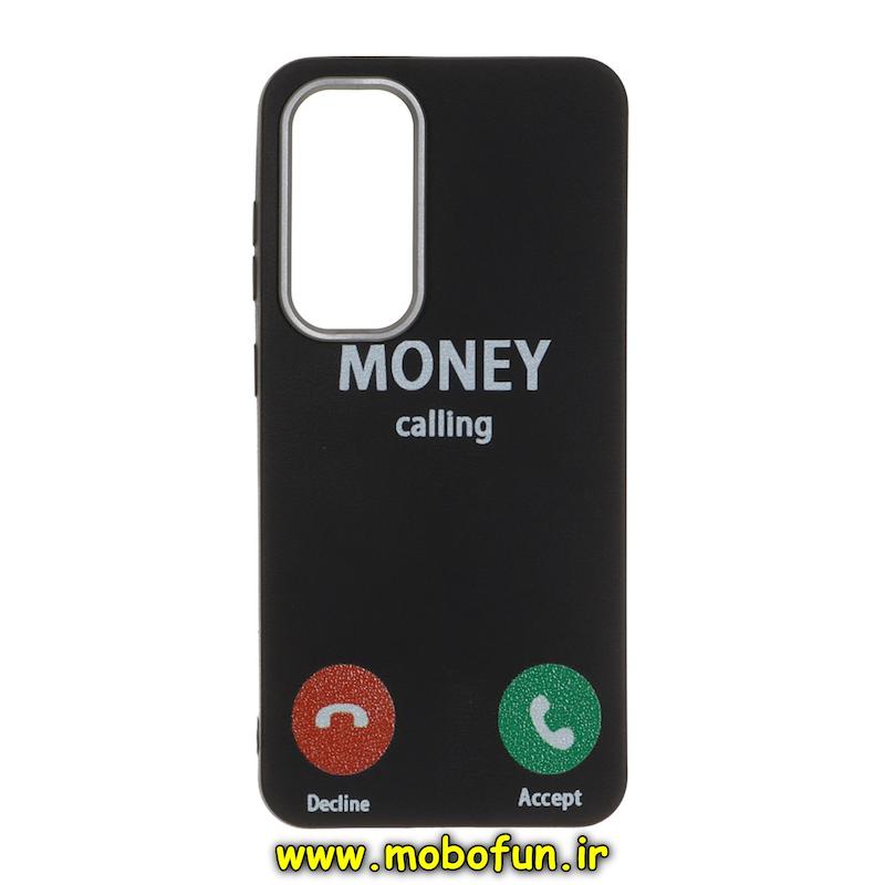 قاب گوشی Galaxy S24 FE سامسونگ لدر دیزاین SOFT Lether Design فانتزی سیلیکونی طرح MONEY کد 76859