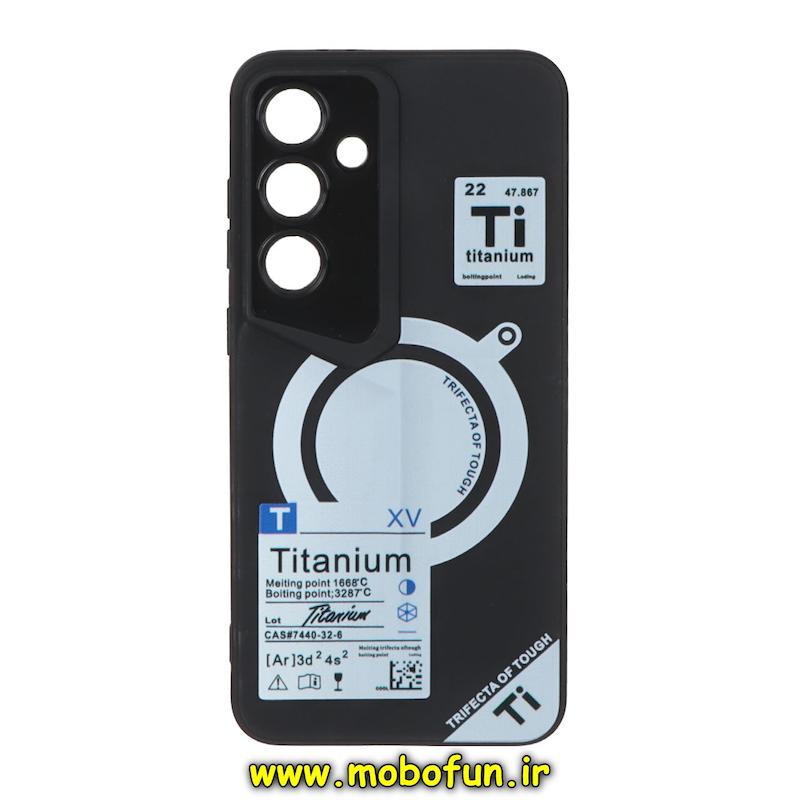 قاب گوشی Galaxy S24 FE سامسونگ Porsche Design سیلیکونی ژله ای محافظ لنز دار فانتزی طرح مگ سیف مشکی کد 76867