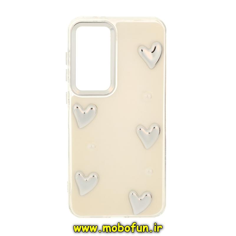 قاب گوشی Galaxy S24 FE سامسونگ فانتزی برجسته رزینی Luxury Case لنز و دکمه کرومی کد 76876